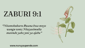 Nitamshukuru Bwana kwa moyo wangu wote; Nitayasimulia matendo yako yote ya ajabu